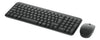Combo teclado y mouse Bluetooth Logitech MK250 negro vista lateral