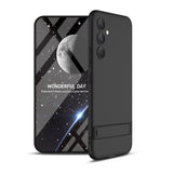 Carcasa GKK 360° negra para Samsung Galaxy S23 FE 5G vista frontal y trasera
