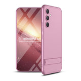 Carcasa GKK 360° oro rosa para Samsung Galaxy S23 FE 5G vista frontal y trasera
