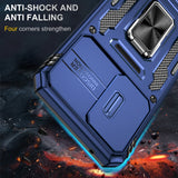 Carcasa Armor azul marino para Samsung Galaxy S23 FE 5G con esquinas reforzadas antigolpes