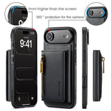 Borde 1 mm sobre la pantalla y protección de cámara de la carcasa DG.MING para iPhone Air