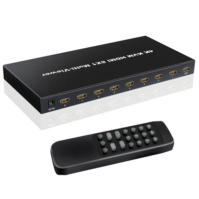 Conmutador KVM NK-E80 HDMI 8 en 1 con carcasa metálica