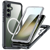 Carcasa RedPepper MagSafe negra para Samsung Galaxy S23 FE 5G con protector de pantalla integrado