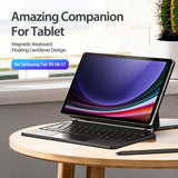 Teclado MK con la tableta montada sobre una mesa junto a una ventana