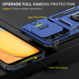 Carcasa Armor azul marino para Xiaomi POCO X6 / Redmi Note 13 Pro 5G con borde elevado sobre la pantalla y la cámara