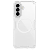 Carcasa NILLKIN Ultra Clear transparente para Galaxy A57 vista trasera con anillo MagSafe