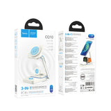 Cargador inalámbrico hoco CQ10 3 en 1 blanco — vista 5