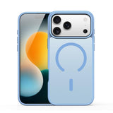 Carcasa DUX DUCIS Yind color azul claro para iPhone 17 Pro, vista frontal y trasera