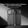 Colores negro y negro transparente de la carcasa CamShield Pro edición magnética