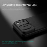 Tapa deslizante cerrada protegiendo los lentes del iPhone 18 Pro