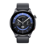 Zeblaze Btalk 3 GPS gris espacial en ángulo, con esfera de pasos y calorías