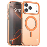 Carcasa IMAK Candy Series para iPhone 17 Pro color naranja con anillo magnético