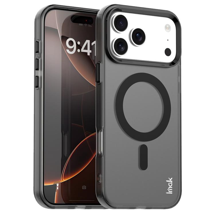 Carcasa IMAK Candy Series para iPhone 17 Pro Max color negro con anillo magnético