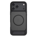 Carcasa Kalebol MagSafe con soporte para iPhone 17 Pro Max color negro vista trasera
