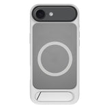 Carcasa Kalebol MagSafe con soporte para iPhone Air color gris y blanco vista trasera