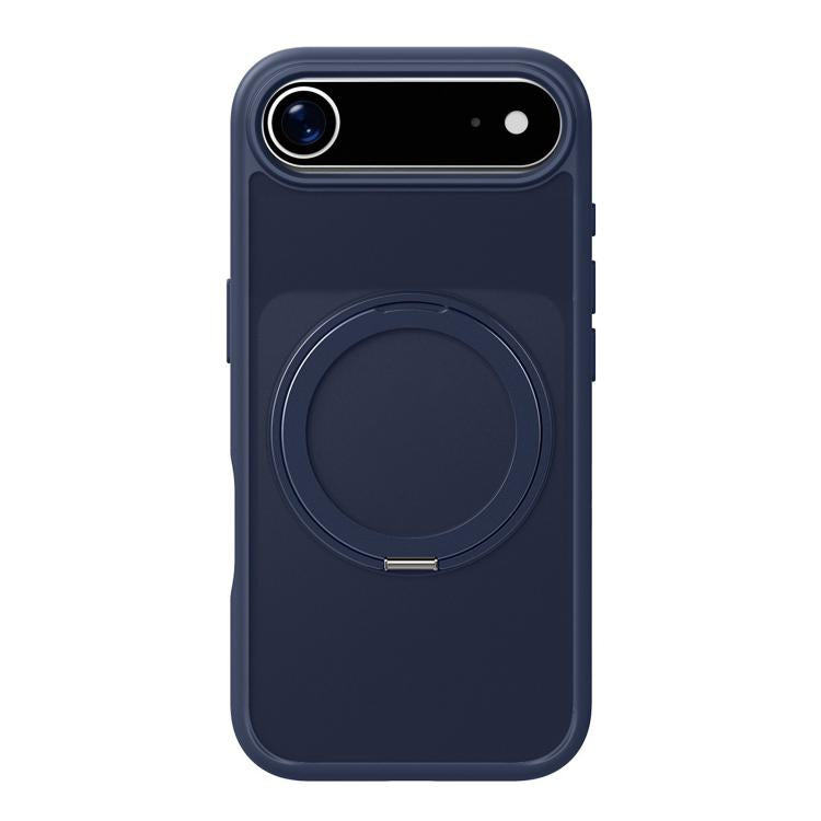 Carcasa Kalebol Frosted para iPhone Air color azul marino con anillo soporte