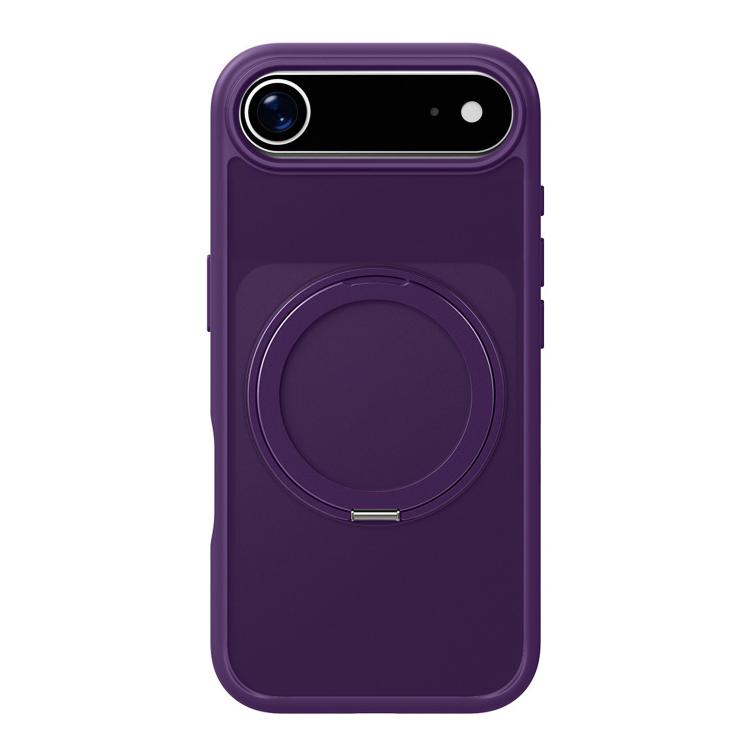Carcasa Kalebol Frosted para iPhone Air color morado con anillo soporte