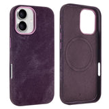 Carcasa VIETAO para iPhone 17 color morado oscuro, vista trasera e interior con anillo magnético