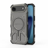 Carcasa BIBERCAS para iPhone Air color negro con anillo MagSafe, vista trasera
