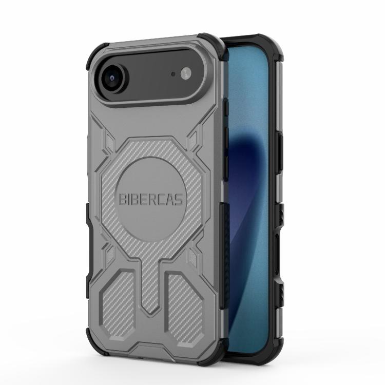 Carcasa BIBERCAS Real Color para iPhone Air color gris vista trasera y lateral