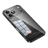 Carcasa transparente SULADA para iPhone 17 Pro Max con bordes color negro espacial