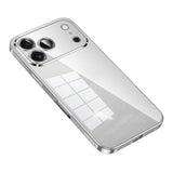 Carcasa transparente SULADA para iPhone 17 Pro Max con bordes color plateado