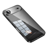Carcasa transparente SULADA para iPhone Air con bordes color negro espacial
