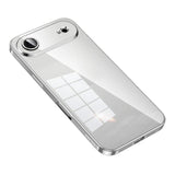 Carcasa transparente SULADA para iPhone Air con bordes color plateado