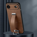 Carcasa SULADA Tide Cool color café para iPhone Air con correa de mano y anillo metálico