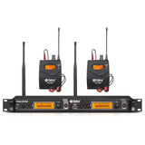 Sistema in ear DEBRA ER-2040 con transmisor de rack y dos receptores