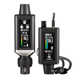 Transmisor XLR y receptor DEBRA EMX-1 negro con audífonos
