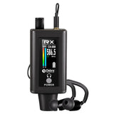 Receptor DEBRA EMX-1 negro con audífonos in ear