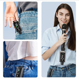 Receptor DEBRA EMX-1 negro en el bolsillo y colgado al cuello