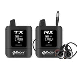 Transmisor y receptor DEBRA ST-mini negro con audífonos in ear
