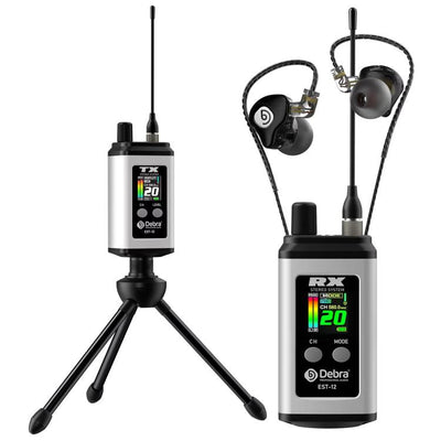 Sistema in ear DEBRA EST-12 con transmisor en trípode y receptor