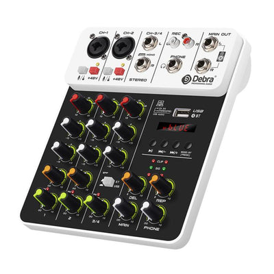 Mezclador de audio DEBRA V4 de 4 canales