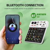 Celular conectado por Bluetooth al mezclador DEBRA V4