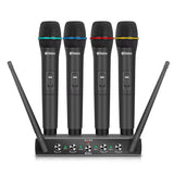 Sistema DEBRA AU-400 con cuatro micrófonos de mano