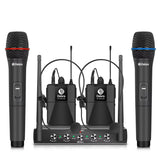 Sistema DEBRA AU-400 con dos micrófonos de mano y dos petacas
