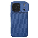Carcasa NILLKIN CamShield Pro para iPhone 17 Pro color azul vista trasera
