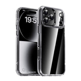 Carcasa iPAKY Mingxing transparente para iPhone 17 Pro Max con marco de cámara y botones color negro