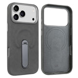 Carcasa VIETAO color gris oscuro para iPhone 17 Pro Max vista trasera e interior con anillo MagSafe