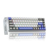 Teclado con cable RGB AULA WIN68HE MAX de 68 teclas (eje magnético Wing Chun gris, blanco y azul)