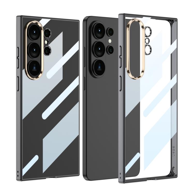 Carcasa GKK de TPU transparente con revestimiento para Samsung Galaxy S26 Ultra 5G, negra