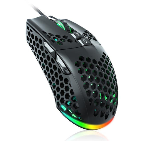 Mouse gamer con cable SOLAKAKA SM900 Honeycomb en color negro