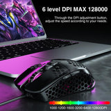 Carcasa honeycomb perforada del mouse SOLAKAKA SM900 negro
