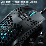 Cable trenzado del mouse gamer SOLAKAKA SM900 negro