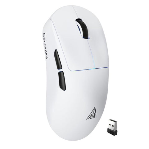 Mouse gamer inalámbrico ultraligero SOLAKAKA SM850 blanco