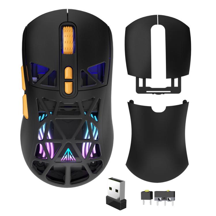 Mouse gamer inalámbrico ultraligero SOLAKAKA SM802 negro