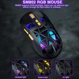 Botones laterales programables del mouse SOLAKAKA SM802 negro